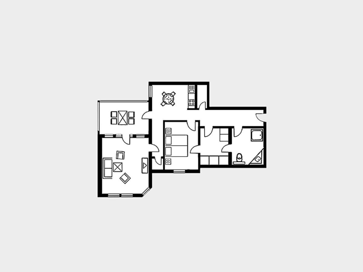 Strandvillen Binz - Ferienwohnung Mit Meerblick, 1 Schlafzimmer, Sauna Und Balkon Sv-712 Екстер'єр фото